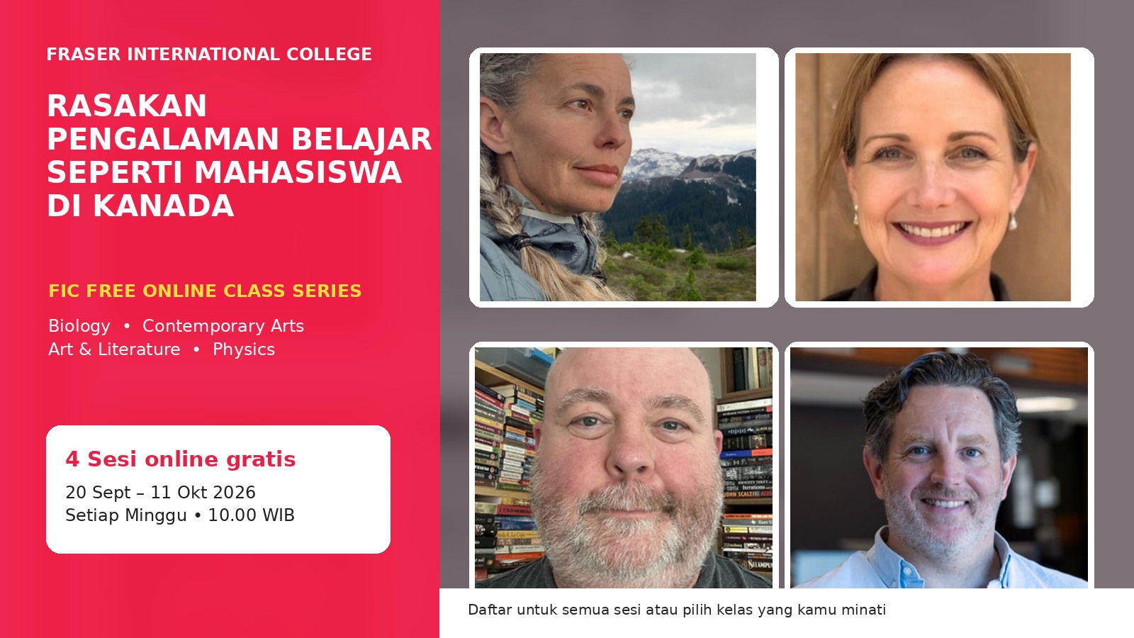Experience Learning Like a Canadian University Student: FIC Free Online Class Series