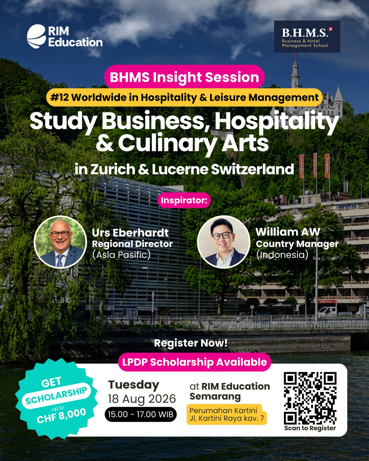 Study Business, Hospitality & Culinary Arts in Zurich & Lucerne Switzerland