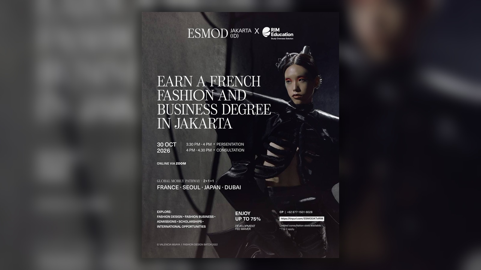 ESMOD Jakarta × RIM Education Info Session: French Fashion & Business Degree in Jakarta