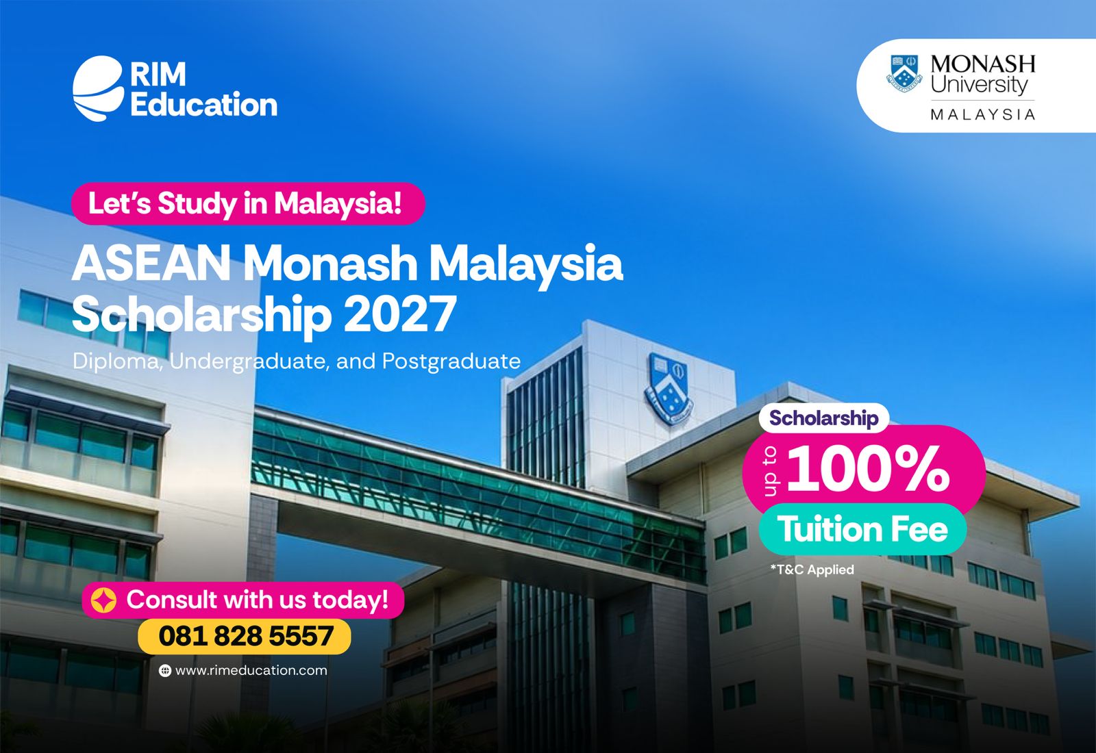 ASEAN Monash Malaysia Scholarship 2027 for Indonesian Students